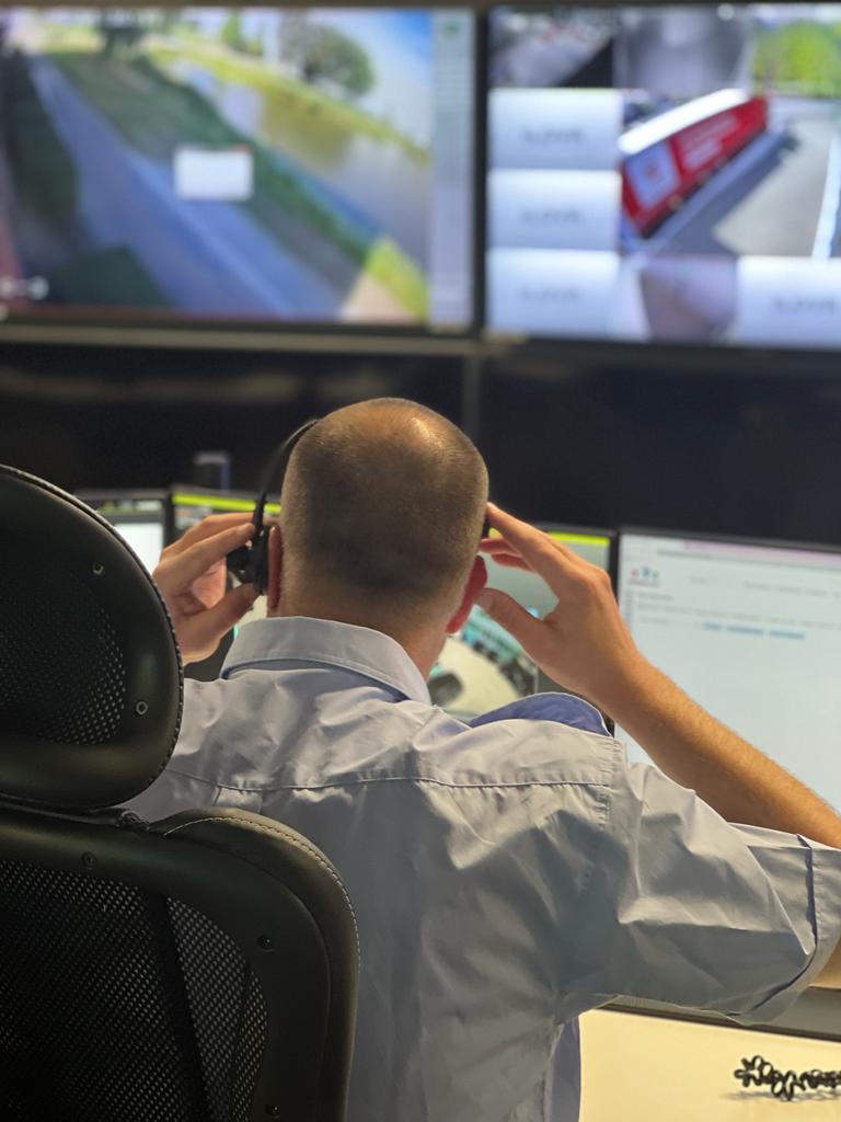 Huschka operator handelt een Live View melding af.